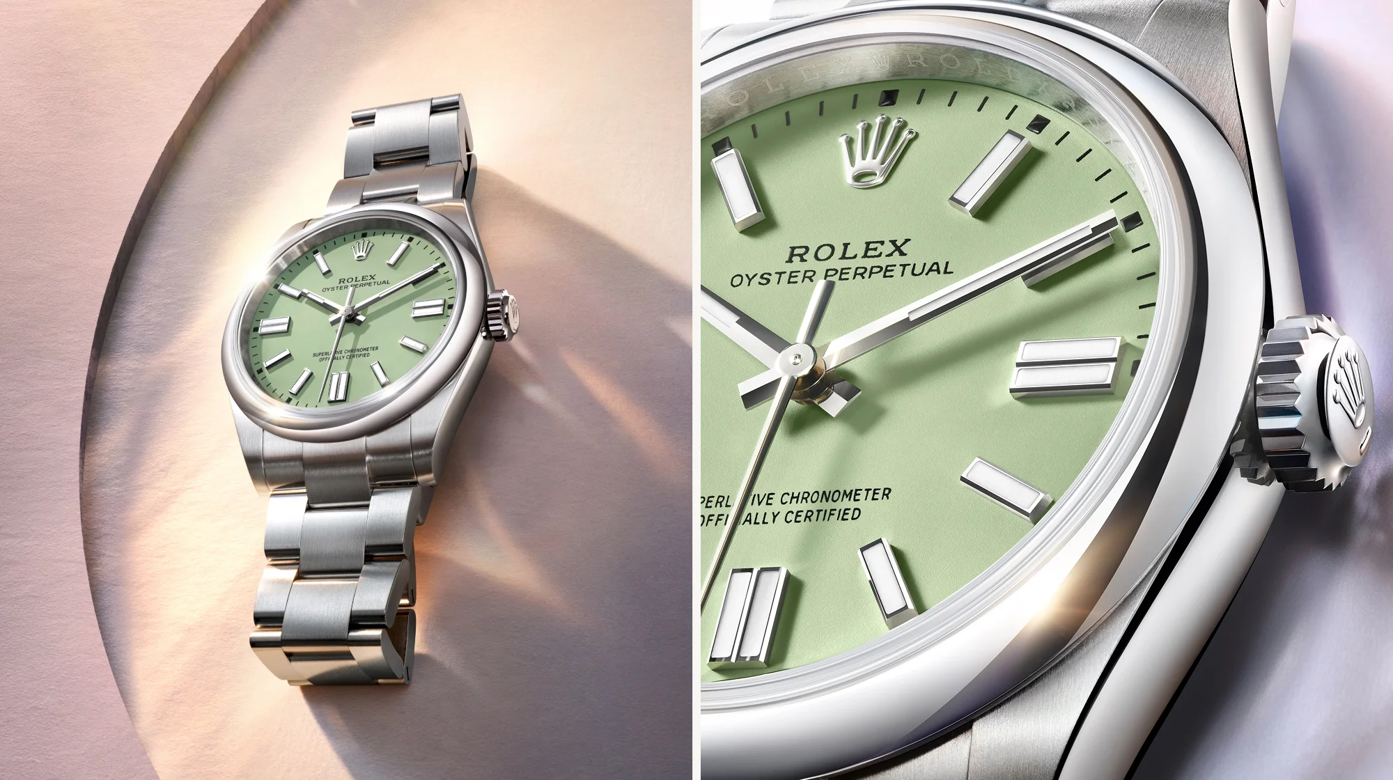 Esfera verde del Oyster Perpetual