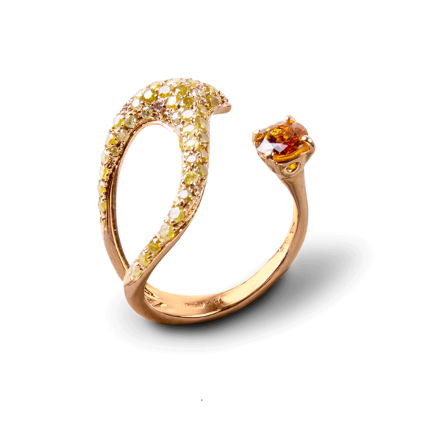 Anillo oro rosa