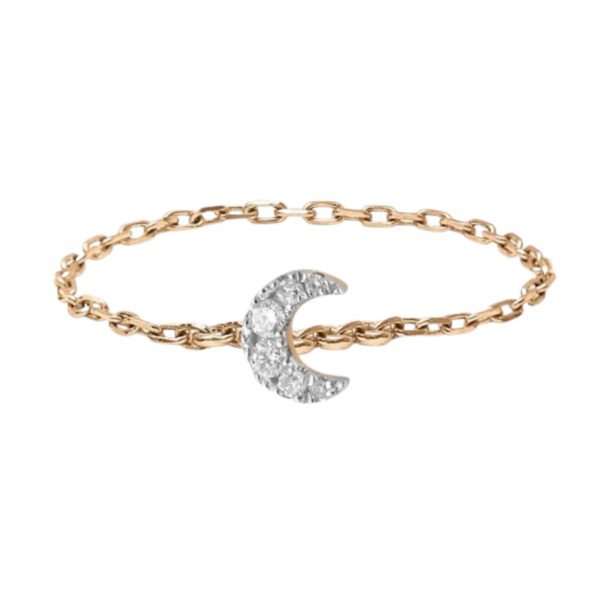 Bague Chaîne Lune