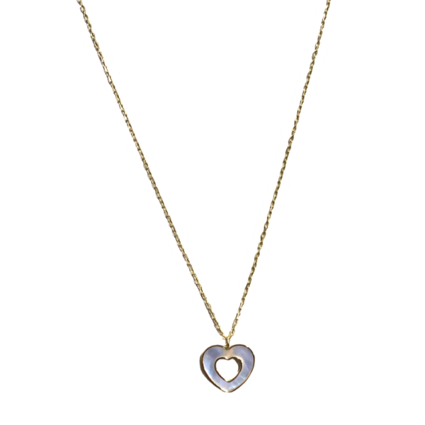 Cadena con Corazón de Nácar