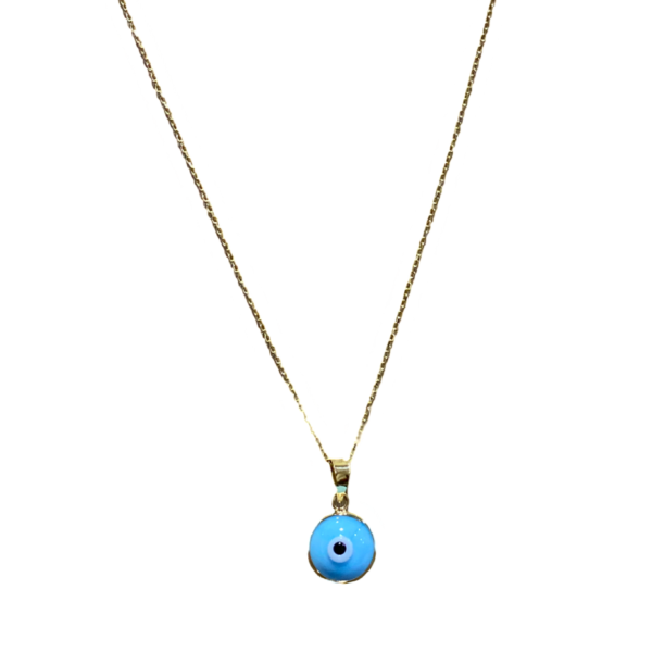 Cadena Ojo Turco Azul Celeste