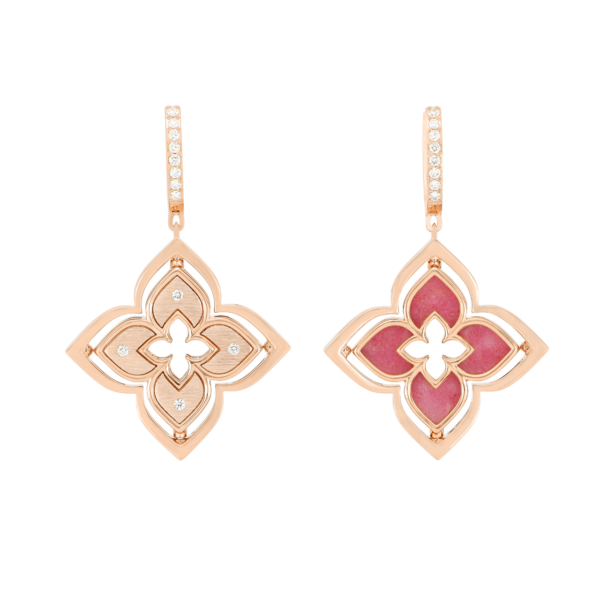 Venetian Pincess with Diamonds and Rhodonite