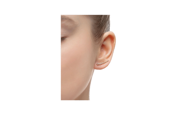 Cascade single diamond Earring - Imagen 2